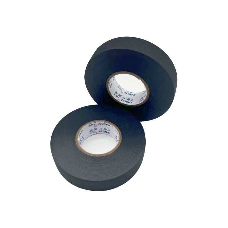 Acrylic Adhesive Wiring Harness Wrapping Tape Heat Resistant Black Color