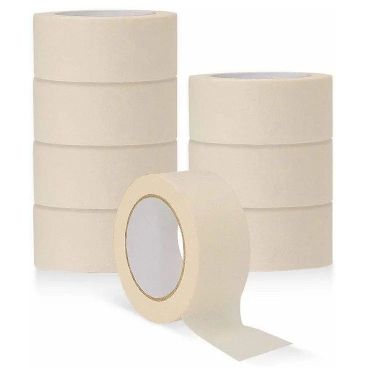 White Color No Residue Masking Tape 50 Yards Length 1 Inch Width
