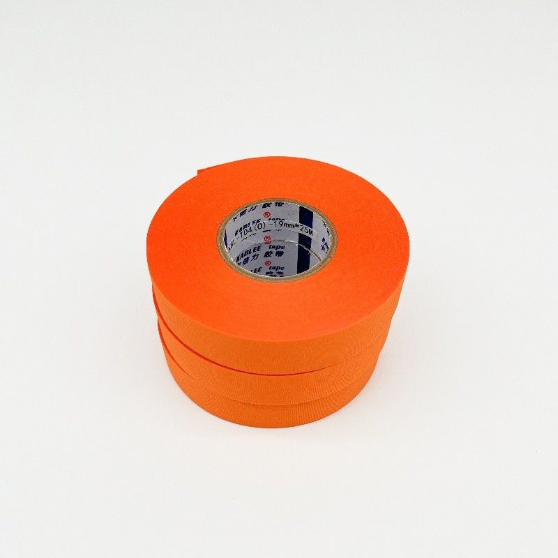 Orange Color Cloth Wire Harness Tape T04 Acrylates Copolymer Adhesive