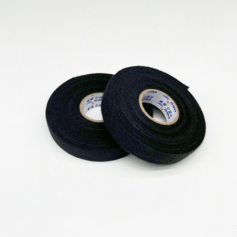 Full Black T58 Non-woven Fabric Material Fleece Wiring Tape For Wire Harness Cable Tensile Strength