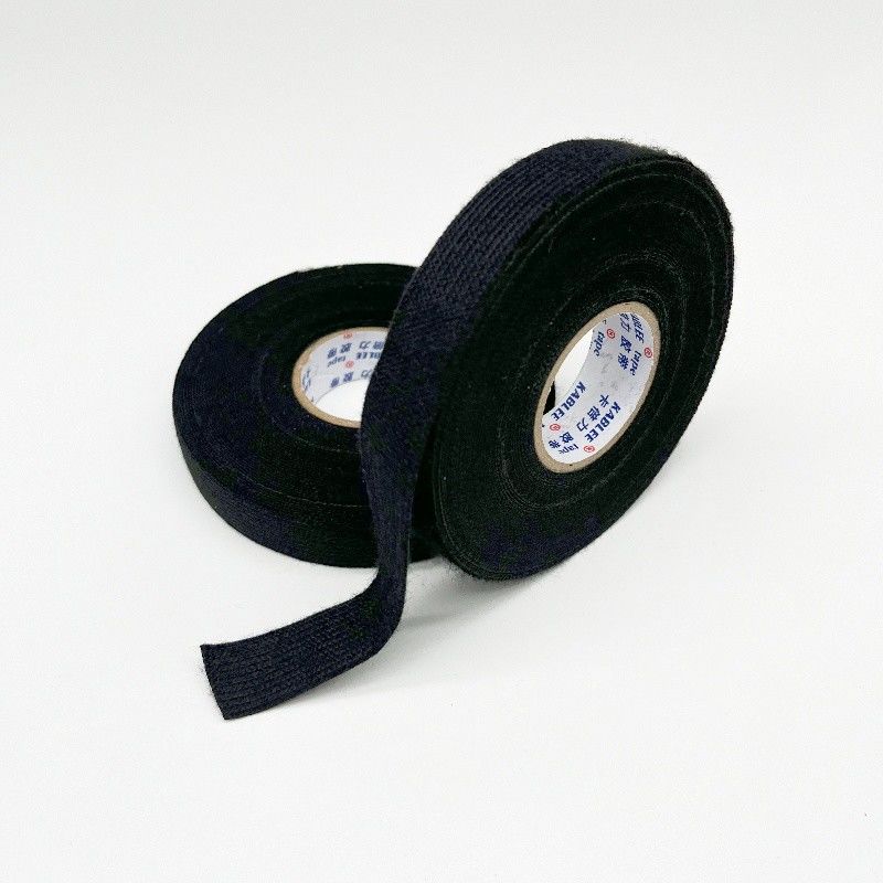 Professional Full Black T58 Non-woven Fabric Material Fleece Wiring Tape For Wire Harness Cable