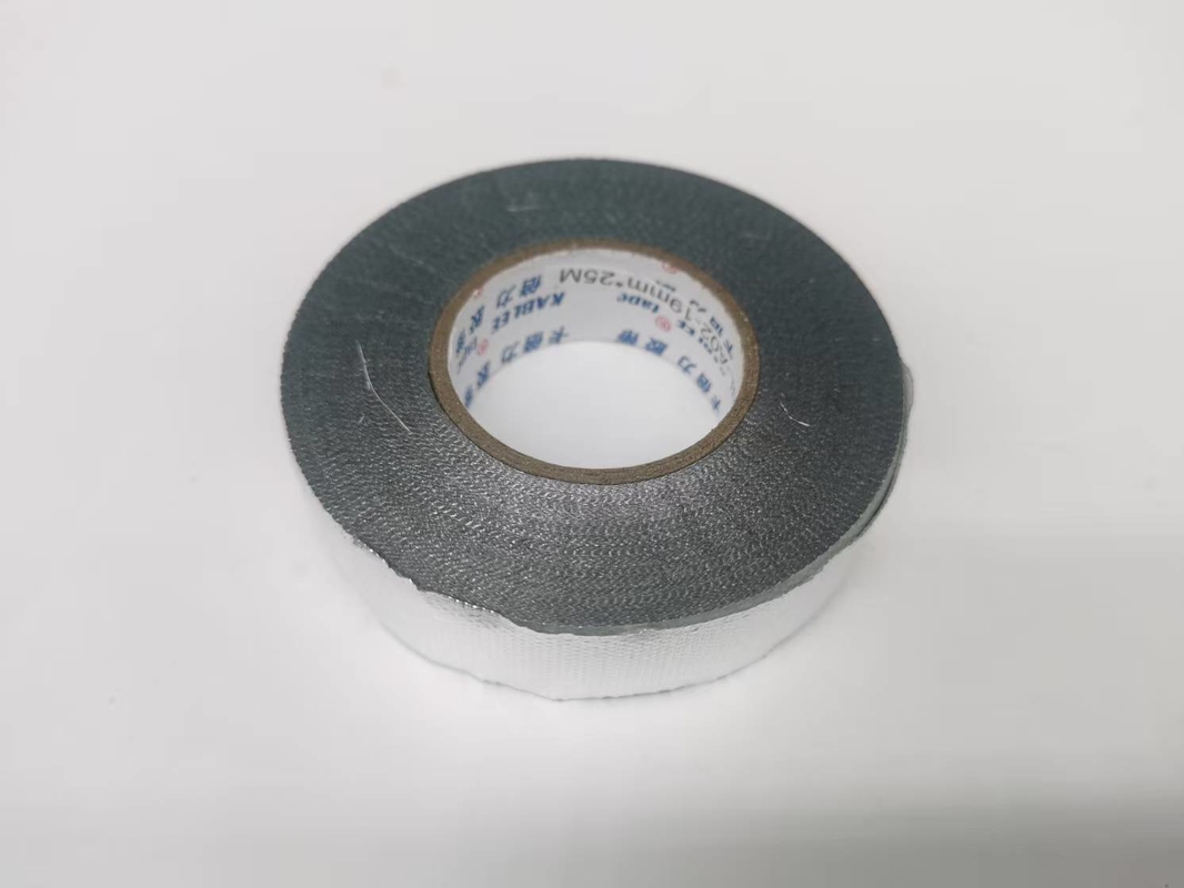 Black Automotive Wire Harness Tape with 0.2mm Thickness and Durable Acrylates Copolymer Adhesive