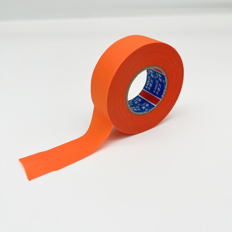 Customized Orange Flame Retardant PET Cloth Tape Abrasion Resistance Car Engine Wire Harness Wrapping