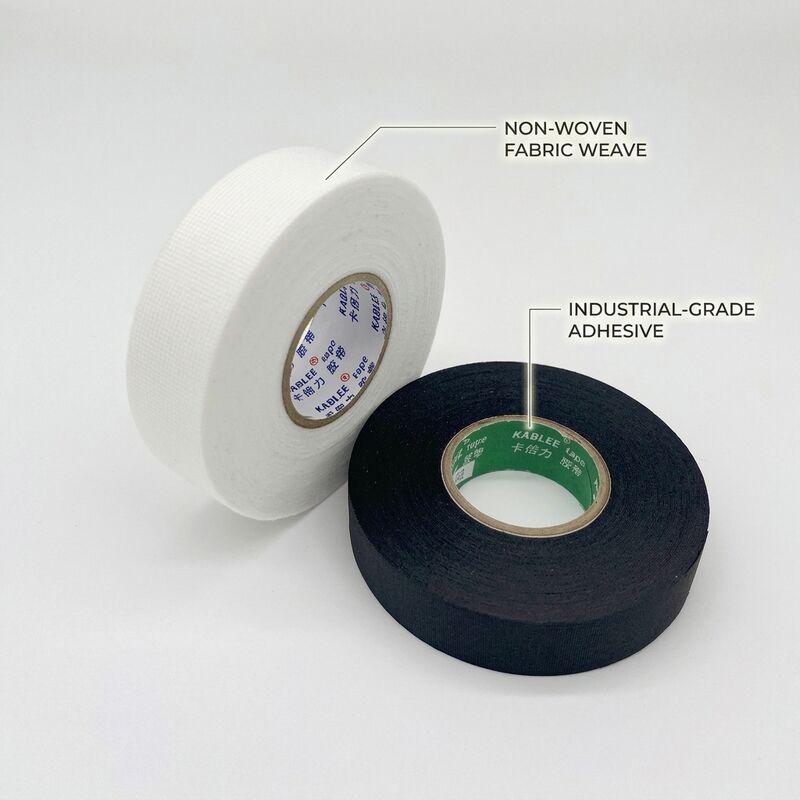 38mm x 25m Soft Fleece Wiring Harness Tape Noise Damping Strong Adhesion KBL-T02