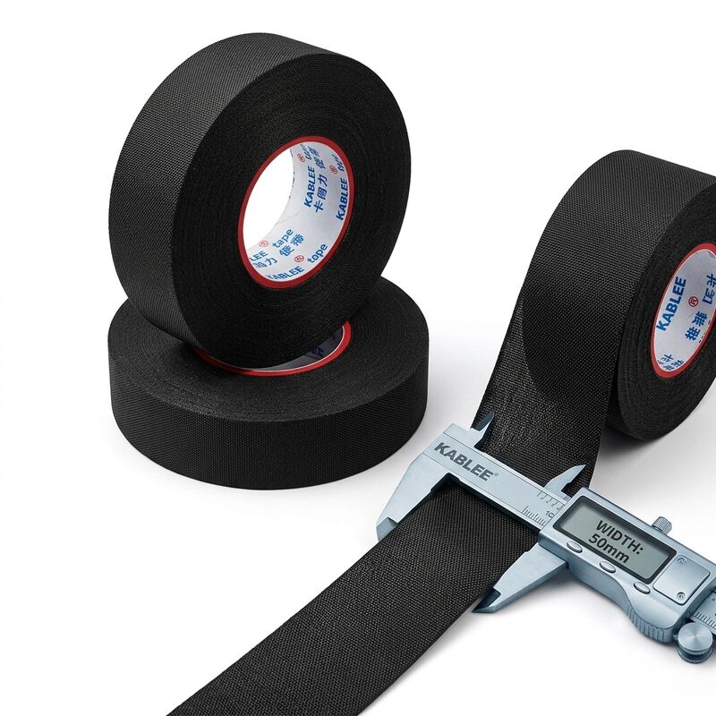 Engine Bay Cloth Wire Harness Tape 38mm x 25m High Temperature Resistant Automotive Loom Wrap