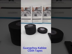 Flame Retardant Cloth Wiring Harness Tape Black Color For Automotive